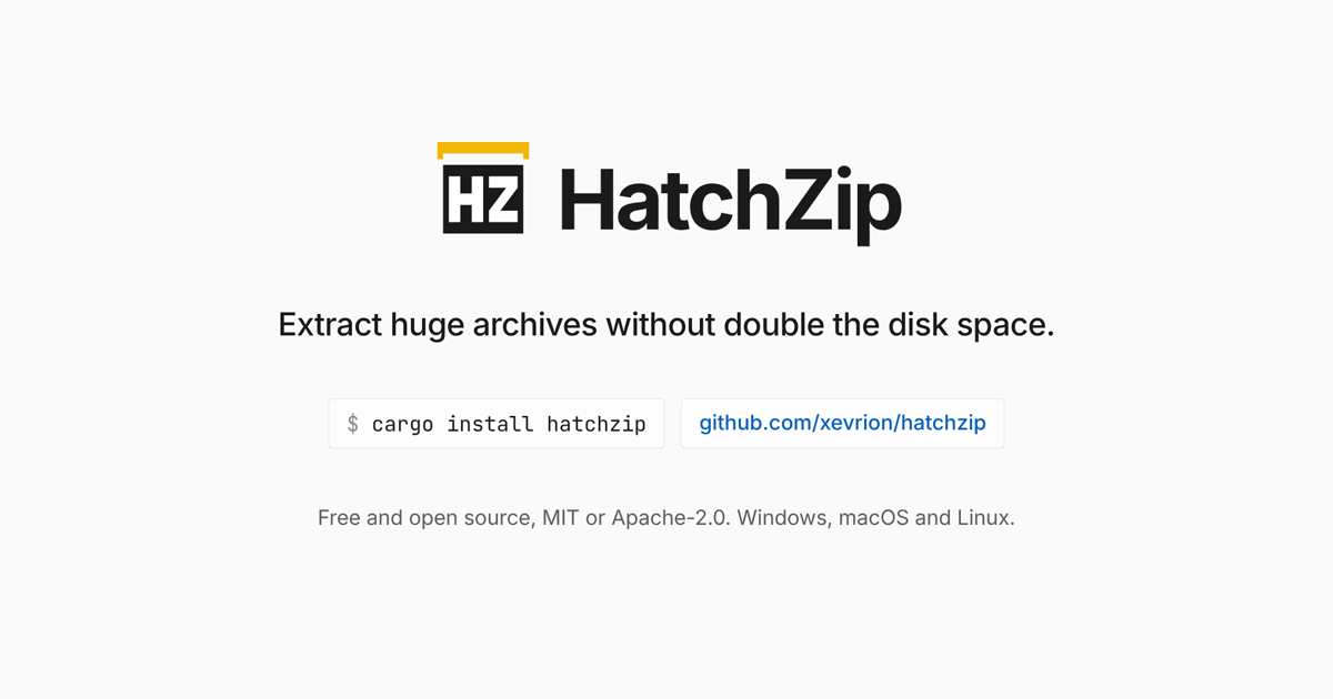 Not enough disk space to extract a ZIP, RAR or 7z
